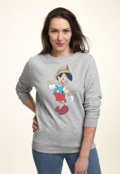 Disney Pinocchio Vintage PinocchioFelpaHeather Grey Donna Felpe H3A21J6MK-C11