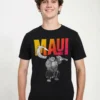 Disney Moana Maui UnisexT-Shirt Con StampaBlack Uomo T-shirt E Polo H3A2102AN-Q11