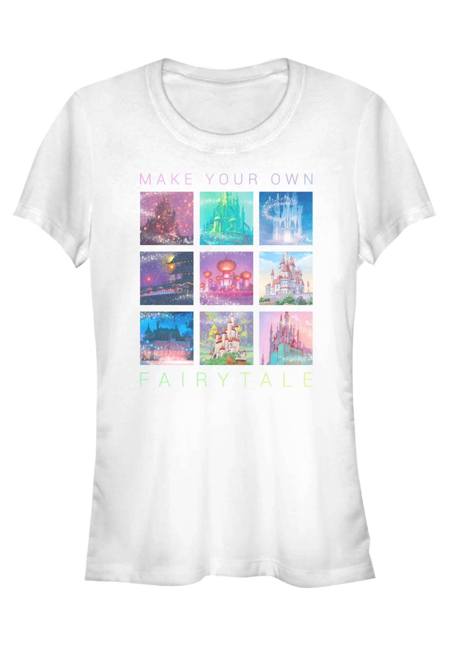 Disney Princesses Castles In MoviesT-Shirt Con StampaWhite Donna T-shirt E Top H3A21DBBZ-A11 1 Disney Princesses Castles In MoviesT-Shirt Con StampaWhite Donna T-shirt E Top H3A21DBBZ-A11