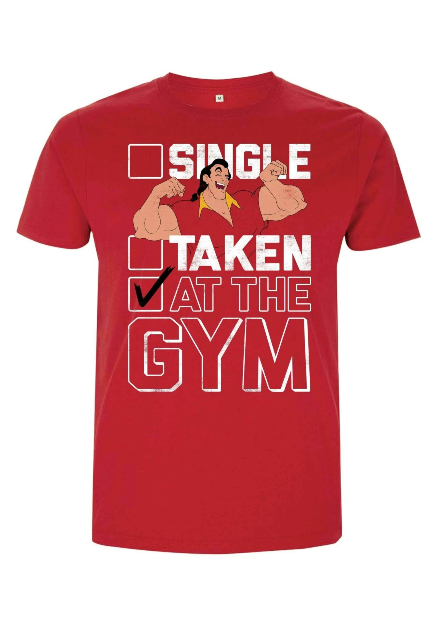 Disney Beauty & The Beast At The Gym Unisex - T-Shirt Con Stampa - Red 5 Disney Beauty & The Beast At The Gym Unisex - T-Shirt Con Stampa - Red - immagine 5