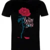 Disney BeautyThe Beast: Live Action Logo RoseT-Shirt Con StampaBlack Donna T-shirt E Top H3A21D4YY-Q11
