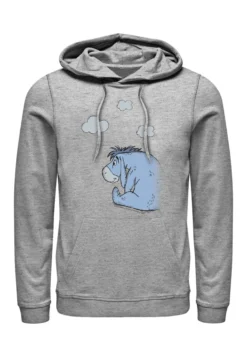 Disney Winnie The Pooh Cloudy EeyoreFelpa Con CappuccioMelange Grey Donna Felpe H3A21J0IL-C11