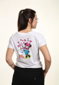 Disney Classic Mickey Just The GirlsT-Shirt Con StampaWhite Donna T-shirt E Top H3A21DBFB-A11