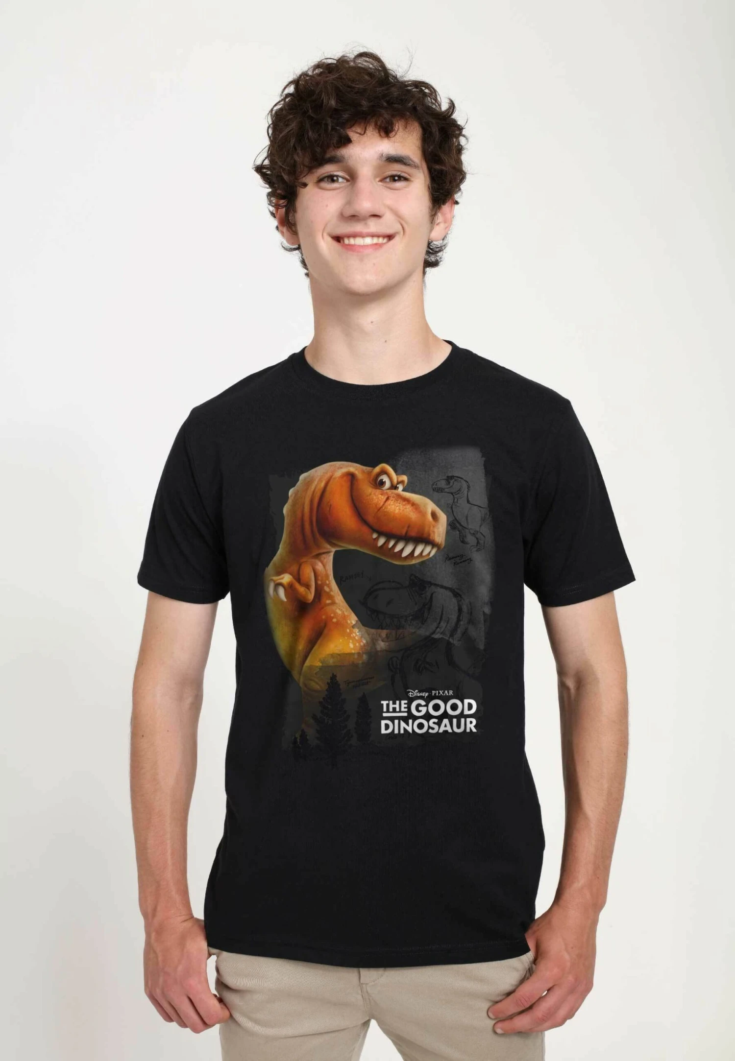 Disney The Good Dinosaur Ramsey Unisex - T-Shirt Con Stampa - Black 1 Disney The Good Dinosaur Ramsey Unisex - T-Shirt Con Stampa - Black