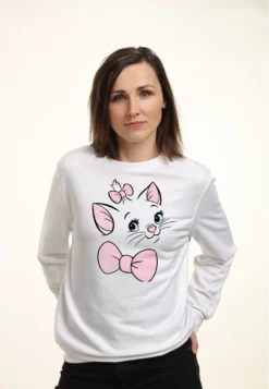 Disney The Aristocats Marie Big FaceFelpaWhite Donna Felpe H3A21J9A6-A11