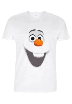 Disney Frozen Olaf FaceT-Shirt Con StampaWhite Donna T-shirt E Top H3A21D8M2-A11