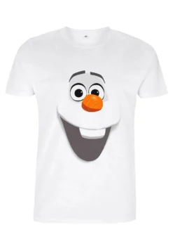 Disney Frozen Olaf FaceT-Shirt Con StampaWhite Donna T-shirt E Top H3A21D8M2-A11