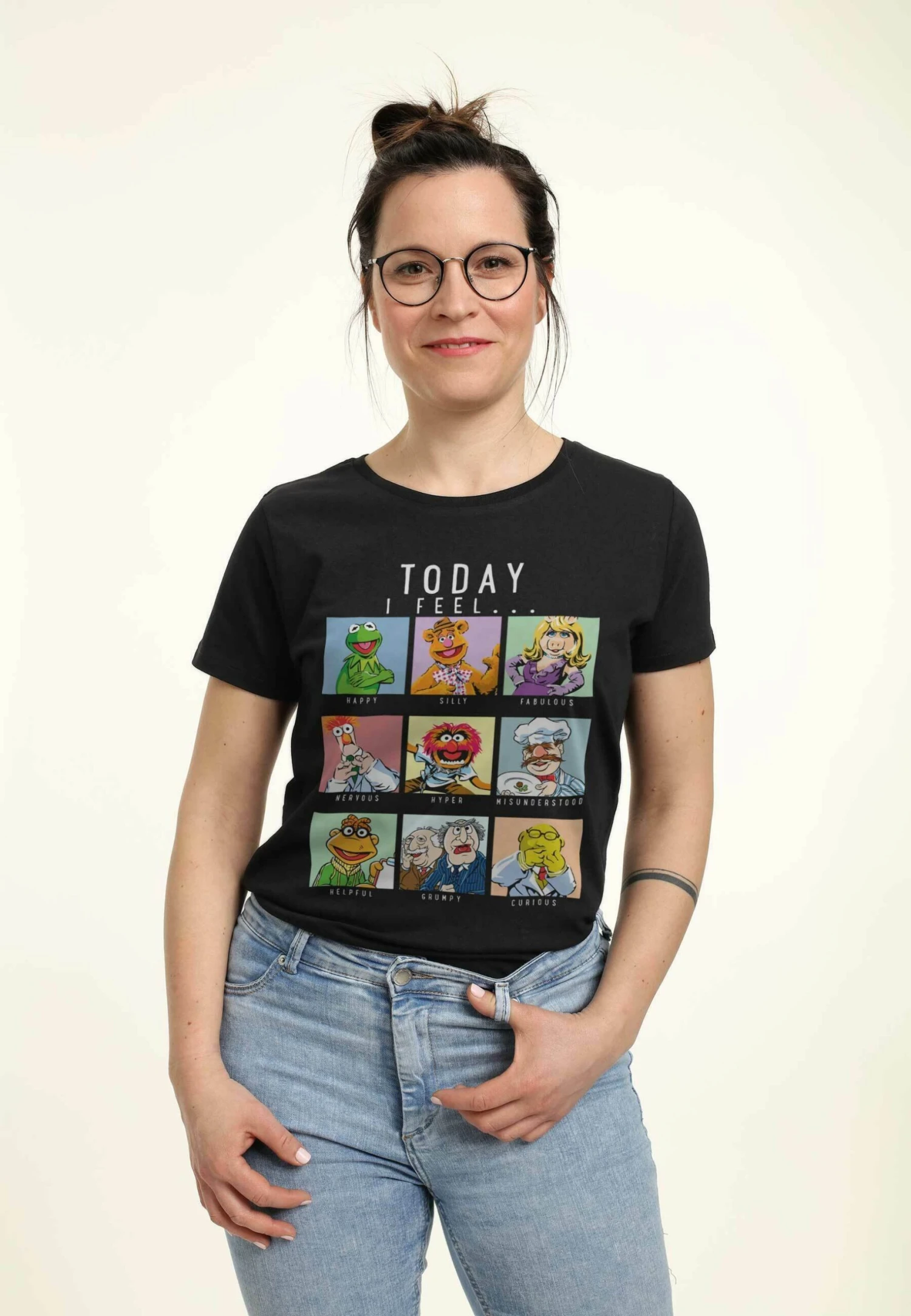 Disney Muppets Muppet Mood - T-Shirt Con Stampa - Black 5 Disney Muppets Muppet Mood - T-Shirt Con Stampa - Black - immagine 5