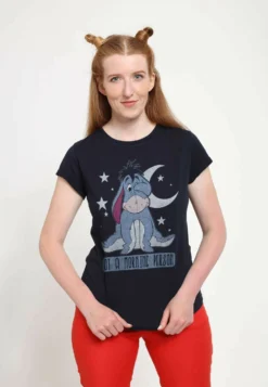 Disney Classics Winnie The PoohEeyore Not MorningT-Shirt Con StampaNavy Blue Donna T-shirt E Top H3A21D04I-K11