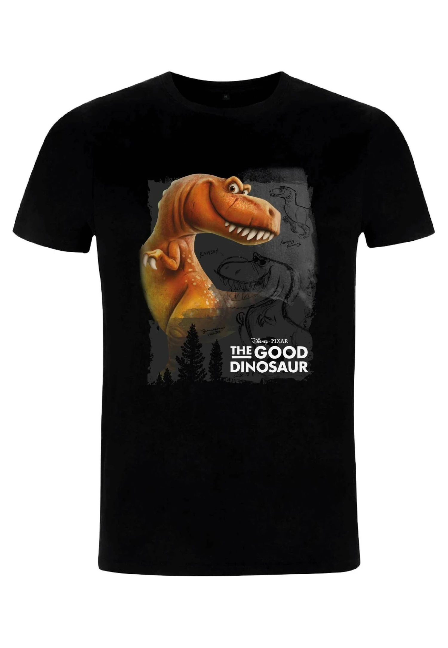 Disney The Good Dinosaur Ramsey Unisex - T-Shirt Con Stampa - Black 4 Disney The Good Dinosaur Ramsey Unisex - T-Shirt Con Stampa - Black - immagine 4