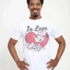 Disney Mickey Classic In Love Donald UnisexT-Shirt Con StampaWhite Uomo T-shirt E Polo H3A2101XO-A11