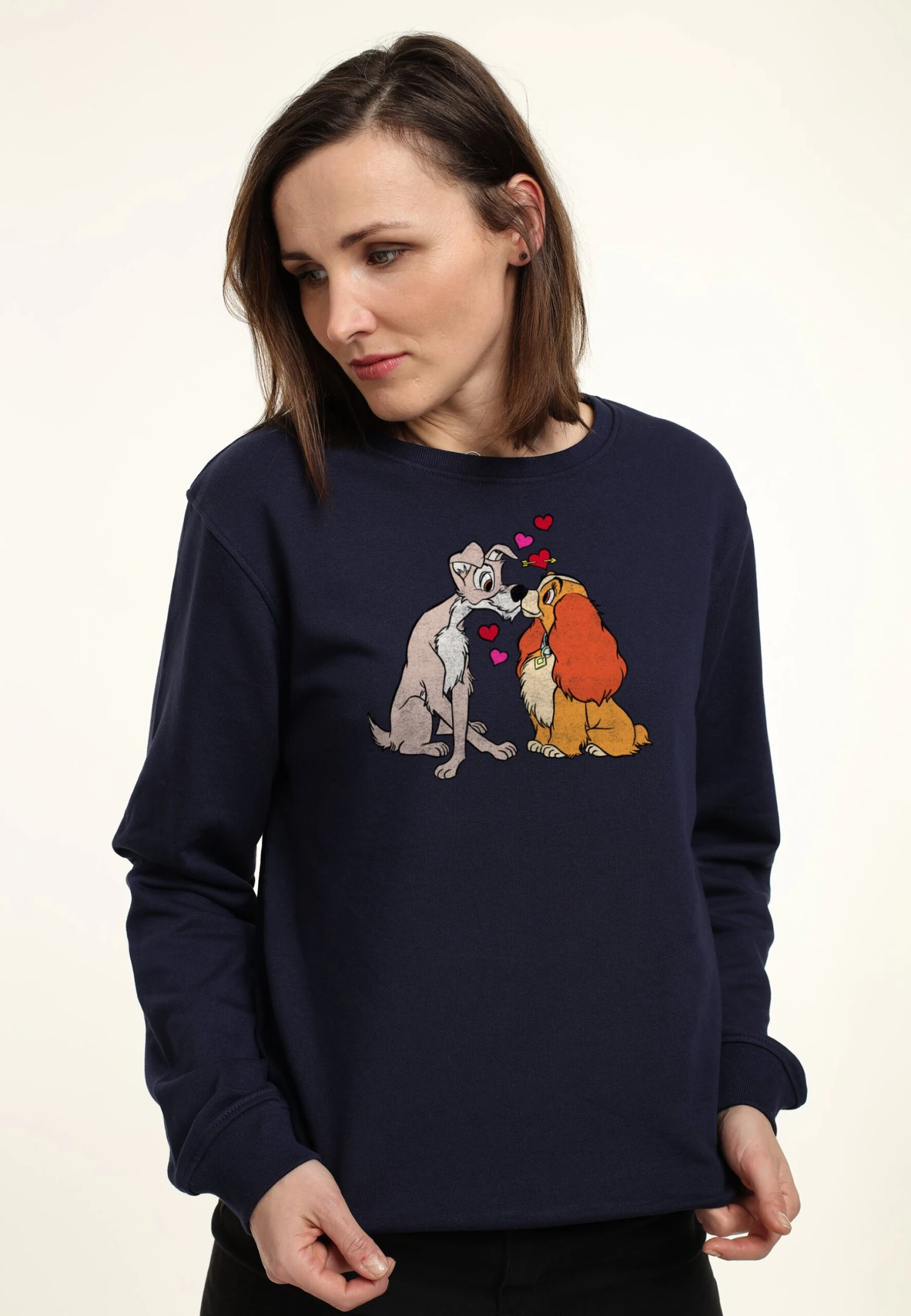 Disney Lady And The Tramp Puppy LoveFelpaNavy Blue Donna Felpe H3A21J5N8-K11 3 Disney Lady And The Tramp Puppy LoveFelpaNavy Blue Donna Felpe H3A21J5N8-K11 - immagine 3