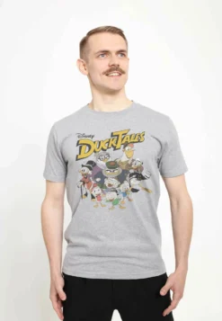 Disney Ducktales Ducktales Group UnisexT-Shirt Con StampaMelange Grey Uomo T-shirt E Polo H3A2100DU-C11