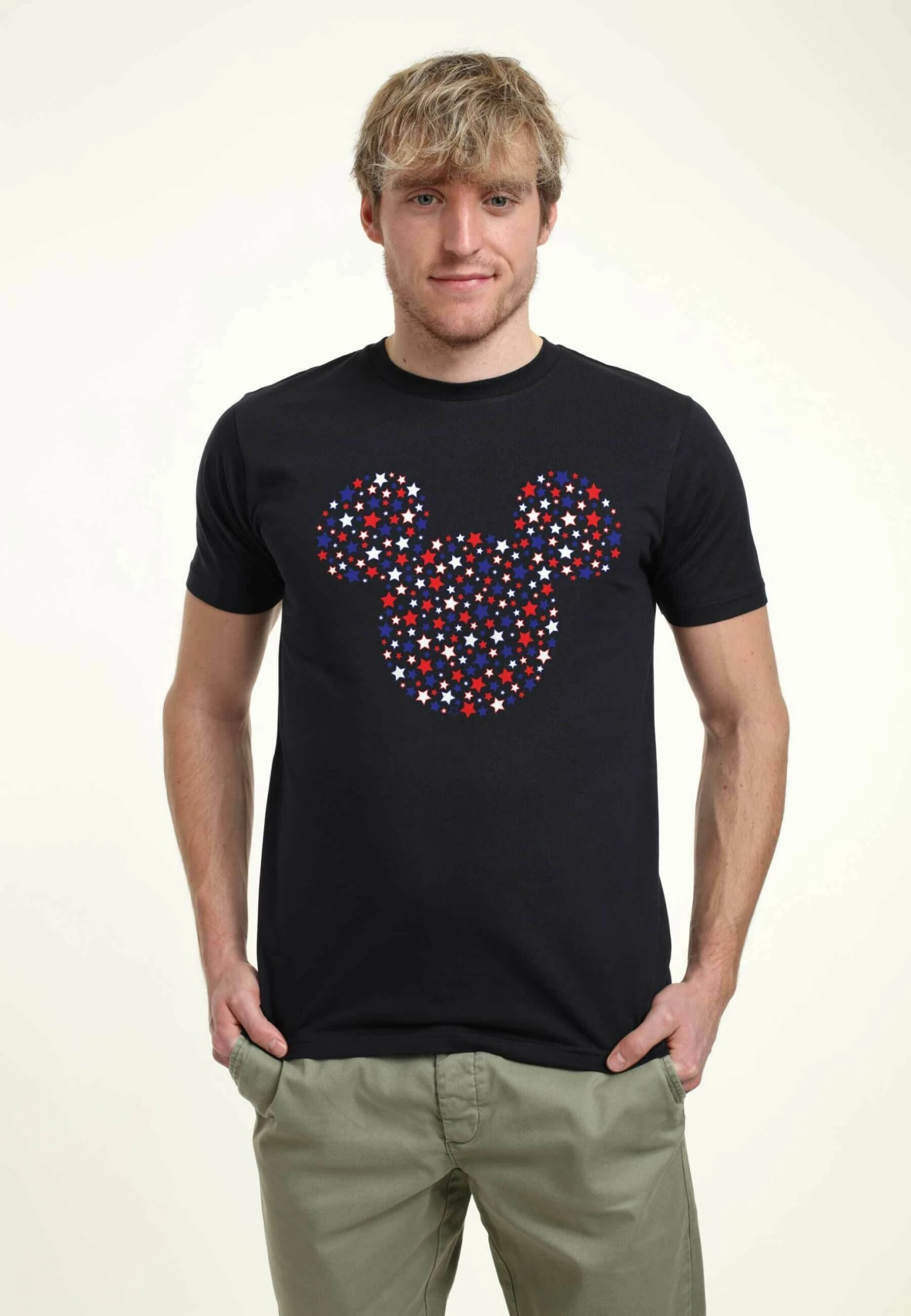 Mickey Mouse & FriendsMickey Mouse Stars And Ears Disney Classic Unisex - T-Shirt Con Stampa - Navy Blue 1 Mickey Mouse & FriendsMickey Mouse Stars And Ears Disney Classic Unisex - T-Shirt Con Stampa - Navy Blue
