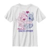 Disney Lilo & Stitch Stitch Angel TogetherT-Shirt Con StampaWhite Bambini T-shirt & Top H3A26G0J5-A11