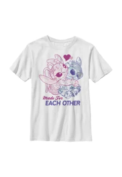 Disney Lilo & Stitch Stitch Angel TogetherT-Shirt Con StampaWhite Bambini T-shirt & Top H3A26G0J5-A11