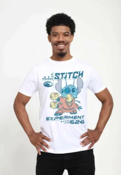 Disney Lilo & Stitch Experiment 626 UnisexT-Shirt Con StampaWhite Uomo T-shirt E Polo H3A22O0KP-A11