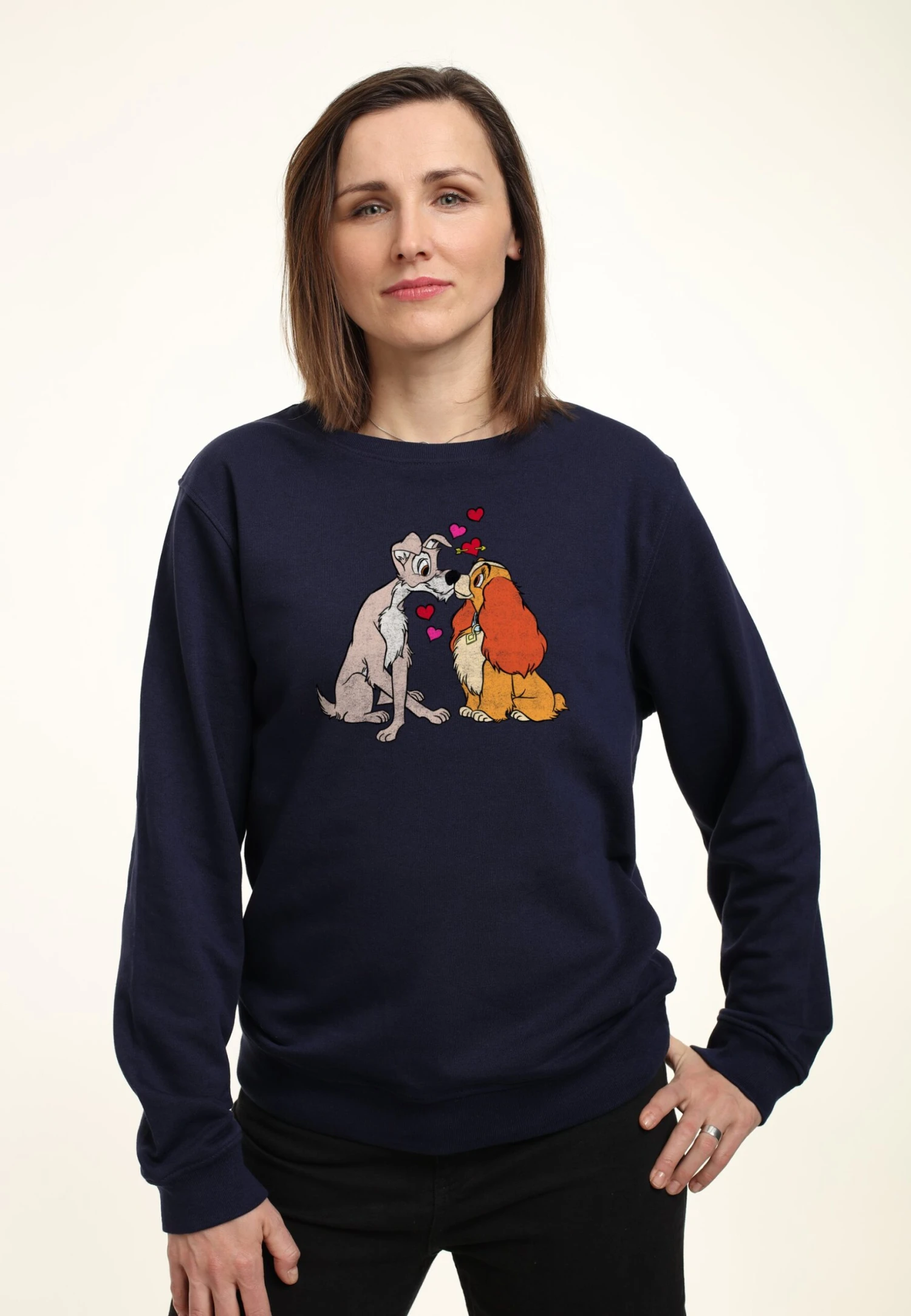 Disney Lady And The Tramp Puppy LoveFelpaNavy Blue Donna Felpe H3A21J5N8-K11 1 Disney Lady And The Tramp Puppy LoveFelpaNavy Blue Donna Felpe H3A21J5N8-K11