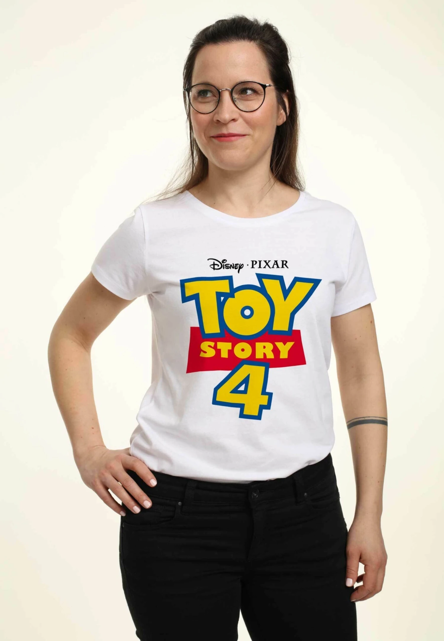Disney Toy Story Full Color LogoT-Shirt Con StampaWhite Donna T-shirt E Top H3A21D2PX-A11 3 Disney Toy Story Full Color LogoT-Shirt Con StampaWhite Donna T-shirt E Top H3A21D2PX-A11 - immagine 3