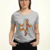 Disney Winnie The Pooh TiggerT-Shirt Con StampaHeather Grey Donna T-shirt E Top H3A21D2H5-C11
