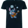 Disney Lilo & Stitch Stitch FlowersT-Shirt Con StampaNavy Blue Uomo T-shirt E Polo H3A21D44M-K11