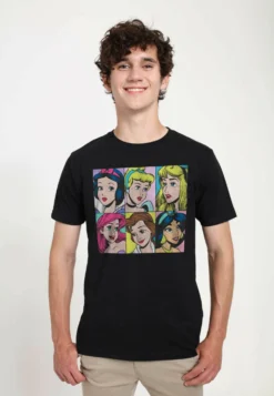 Disney Princesses Pop Princesses UnisexT-Shirt Con StampaBlack Uomo T-shirt E Polo H3A22O00K-Q11
