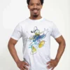 Disney Classic Mickey Splatter Donald UnisexT-Shirt Con StampaWhite Uomo T-shirt E Polo H3A22O077-A11