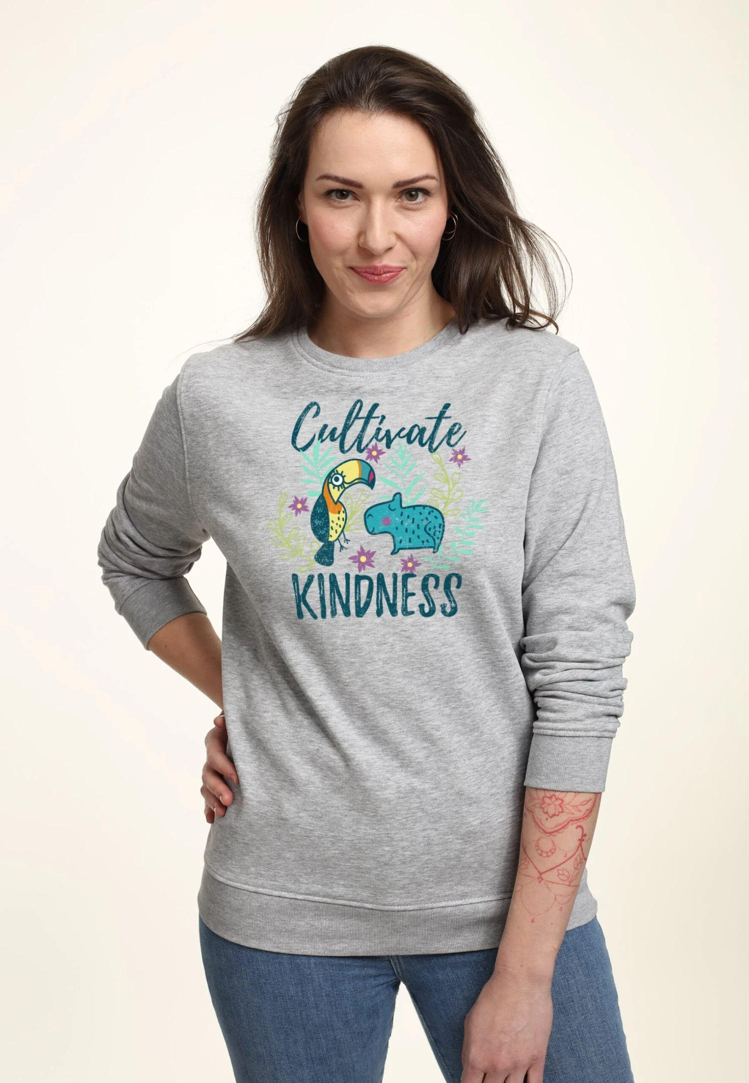 Disney Encanto KindnessFelpaHeather Grey Donna Felpe H3A21J70J-C11 1 Disney Encanto KindnessFelpaHeather Grey Donna Felpe H3A21J70J-C11
