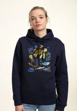 Disney Finding Nemo Sea SceneFelpa Con CappuccioNavy Blue Donna Felpe H3A21J2FN-K11