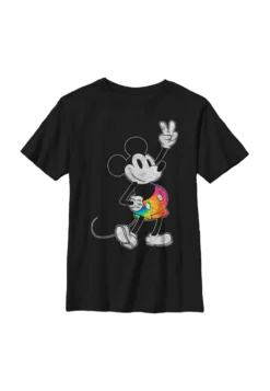Disney Mickey Classic Tie Dye Mickey StrokedT-Shirt Con StampaBlack Bambini T-shirt & Top H3A26G0PH-Q11