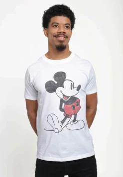 Disney Mickey Classic Vintage Classic UnisexT-Shirt Con StampaWhite Uomo T-shirt E Polo H3A21029L-A11 -Disney 51e2dbc197a74336a5a97fa4791d1467