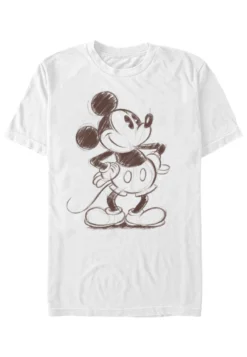 Disney Mickey Classic Sketchy MickeyT-Shirt Con StampaWhite Uomo T-shirt E Polo H3A22O5QA-A11