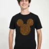 Disney Classic Mickey Cheetah Mouse UnisexT-Shirt Con StampaBlack Uomo T-shirt E Polo H3A21003W-Q11