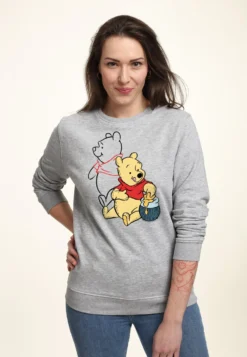 Disney Winnie The Pooh Line ArtFelpaHeather Grey Donna Felpe H3A21J54J-C11