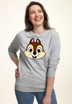 Disney Mickey & Friends Chip Big FaceFelpaHeather Grey Donna Felpe H3A21J9P8-C11 -Disney 624f20a4d881459aa0e79db3f3554b49 scaled
