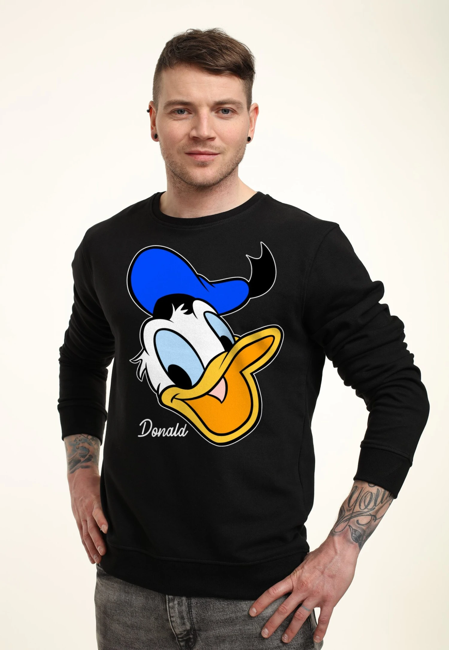 Disney Classic Mickey Donald Big FaceFelpaBlack Uomo Maglieria E Felpe H3A22S6TM-Q11 3 Disney Classic Mickey Donald Big FaceFelpaBlack Uomo Maglieria E Felpe H3A22S6TM-Q11 - immagine 3
