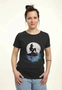 Disney The Little Mermaid Sunset ArielT-Shirt Con StampaBlack Donna T-shirt E Top H3A21D3FL-T11