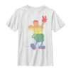 Disney Mickey Classic Love Is Love Pride MickeyT-Shirt Con StampaWhite Bambini T-shirt & Top H3A26G0SI-A11
