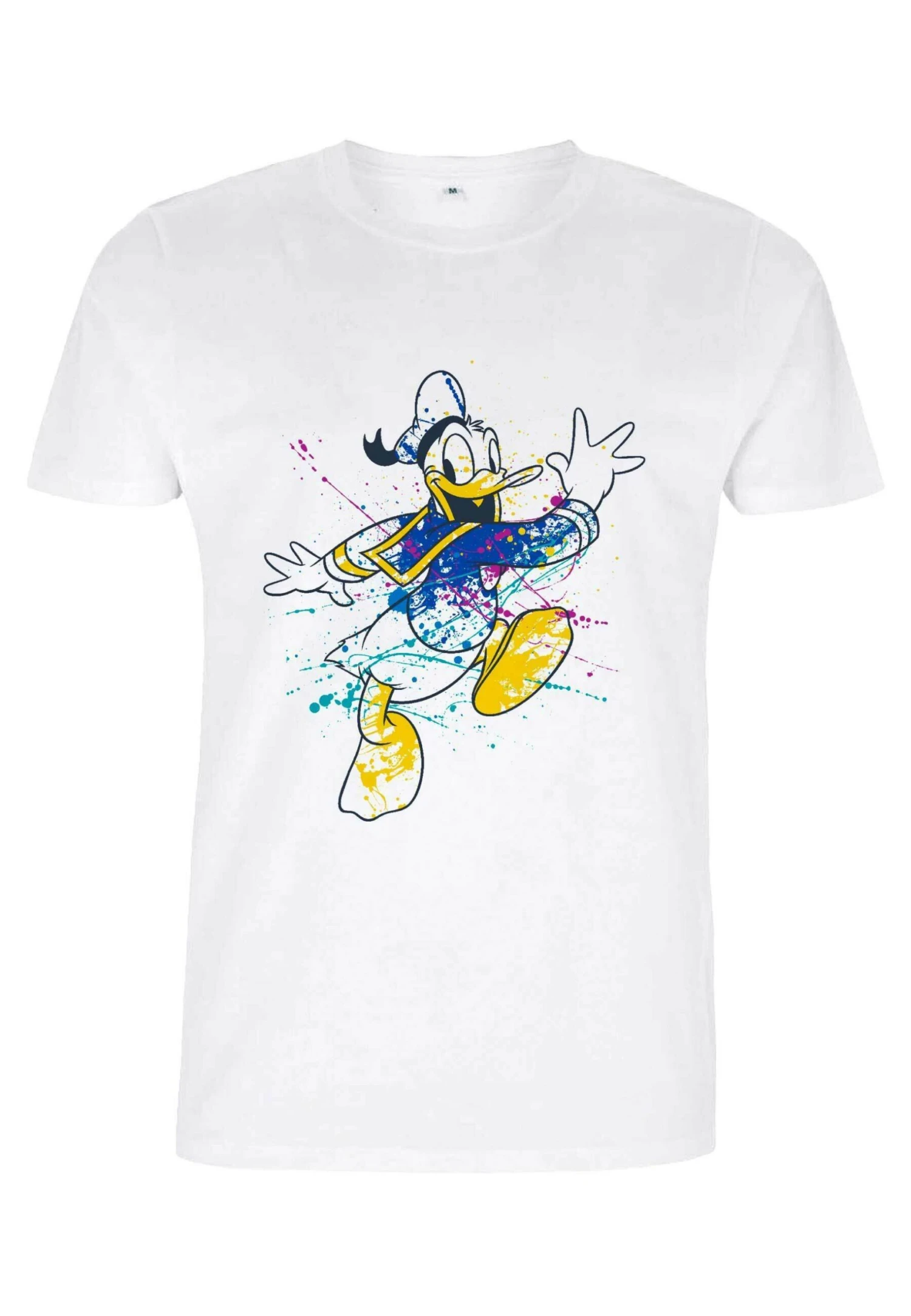 Disney Classic Mickey Splatter Donald UnisexT-Shirt Con StampaWhite Uomo T-shirt E Polo H3A22O077-A11 5 Disney Classic Mickey Splatter Donald UnisexT-Shirt Con StampaWhite Uomo T-shirt E Polo H3A22O077-A11 - immagine 5
