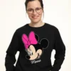 Disney Classic Mickey Minnie Big FaceFelpaBlack Donna Felpe H3A21J87L-Q11