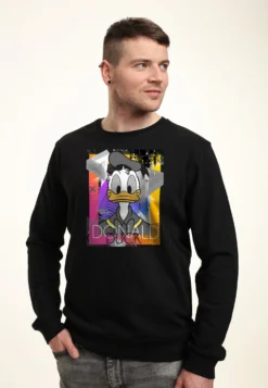 Disney Mickey Classic Eighties DuckFelpaBlack Uomo Maglieria E Felpe H3A22S600-Q11