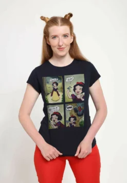 Disney Snow White Signing SnowT-Shirt Con StampaNavy Blue Donna T-shirt E Top H3A21D0RD-K11