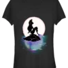 Disney The Little Mermaid Sunset ArielT-Shirt Con StampaBlack Donna T-shirt E Top H3A21DBC4-Q11