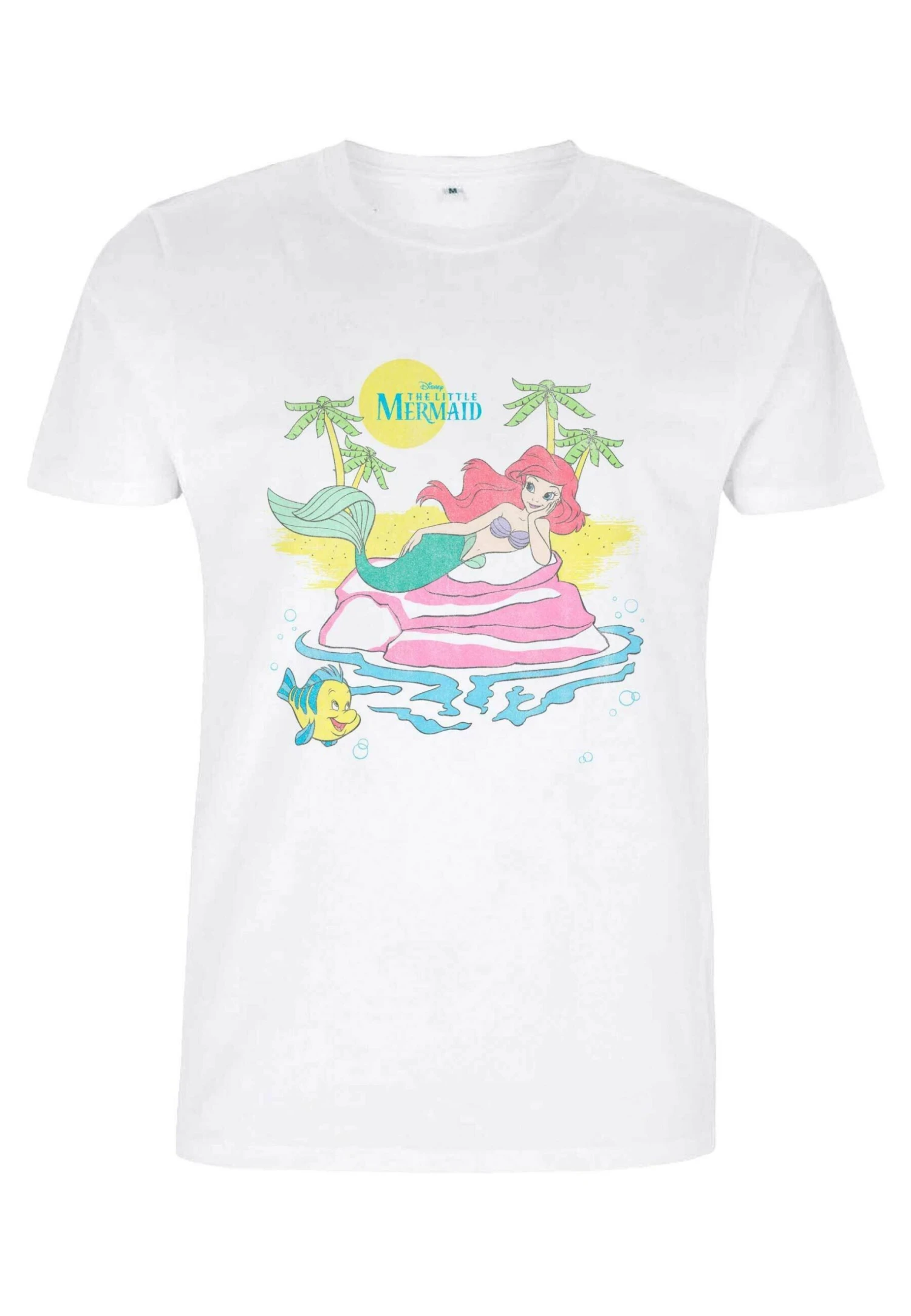 Disney The Little Mermaid Beachy ArielT-Shirt Con StampaWhite Donna T-shirt E Top H3A21D8LT-A11 1 Disney The Little Mermaid Beachy ArielT-Shirt Con StampaWhite Donna T-shirt E Top H3A21D8LT-A11