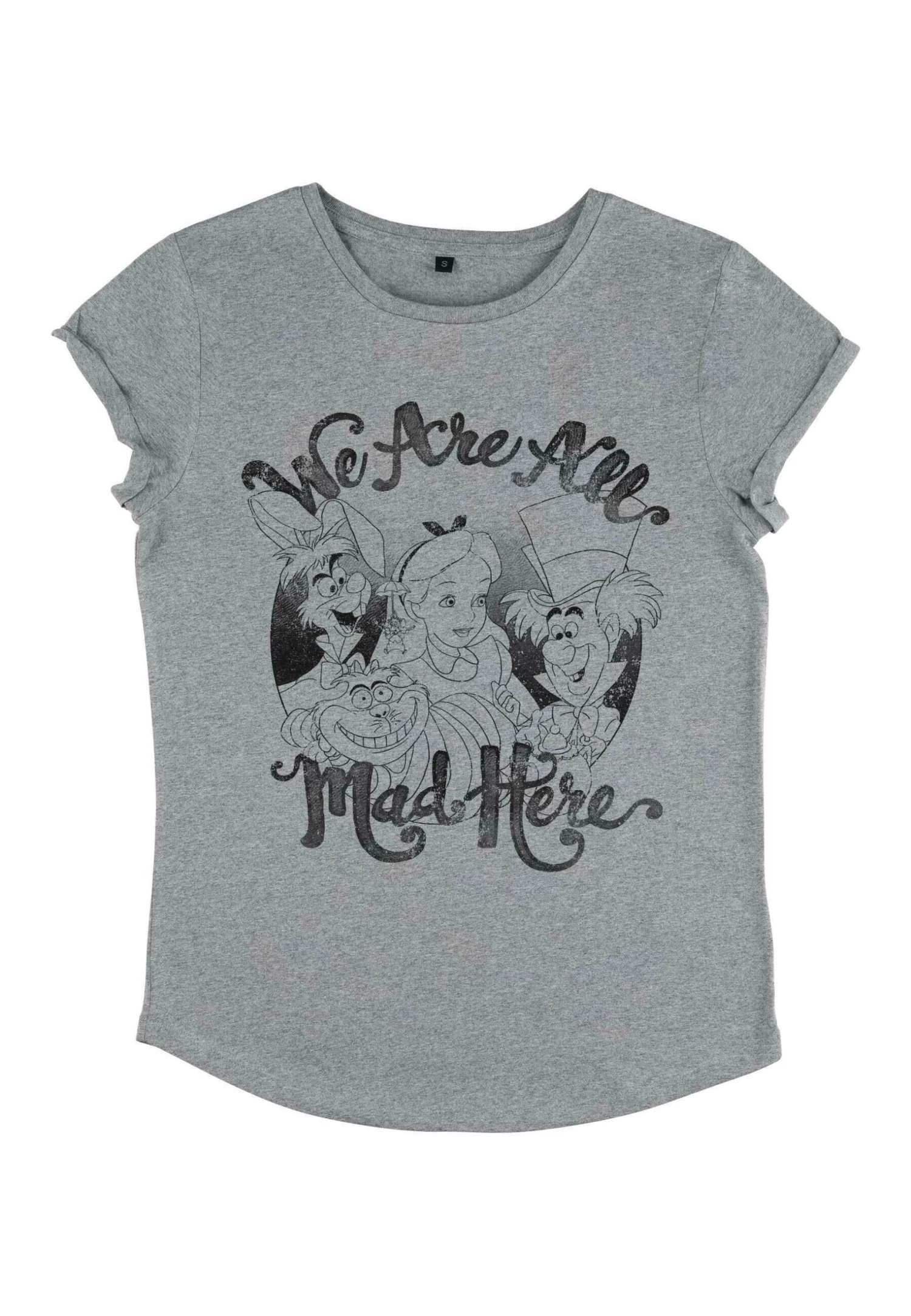 Disney Alice In Wonderland All Mad HereT-Shirt Con StampaMelange Grey Donna T-shirt E Top H3A21D01C-C11 4 Disney Alice In Wonderland All Mad HereT-Shirt Con StampaMelange Grey Donna T-shirt E Top H3A21D01C-C11 - immagine 4