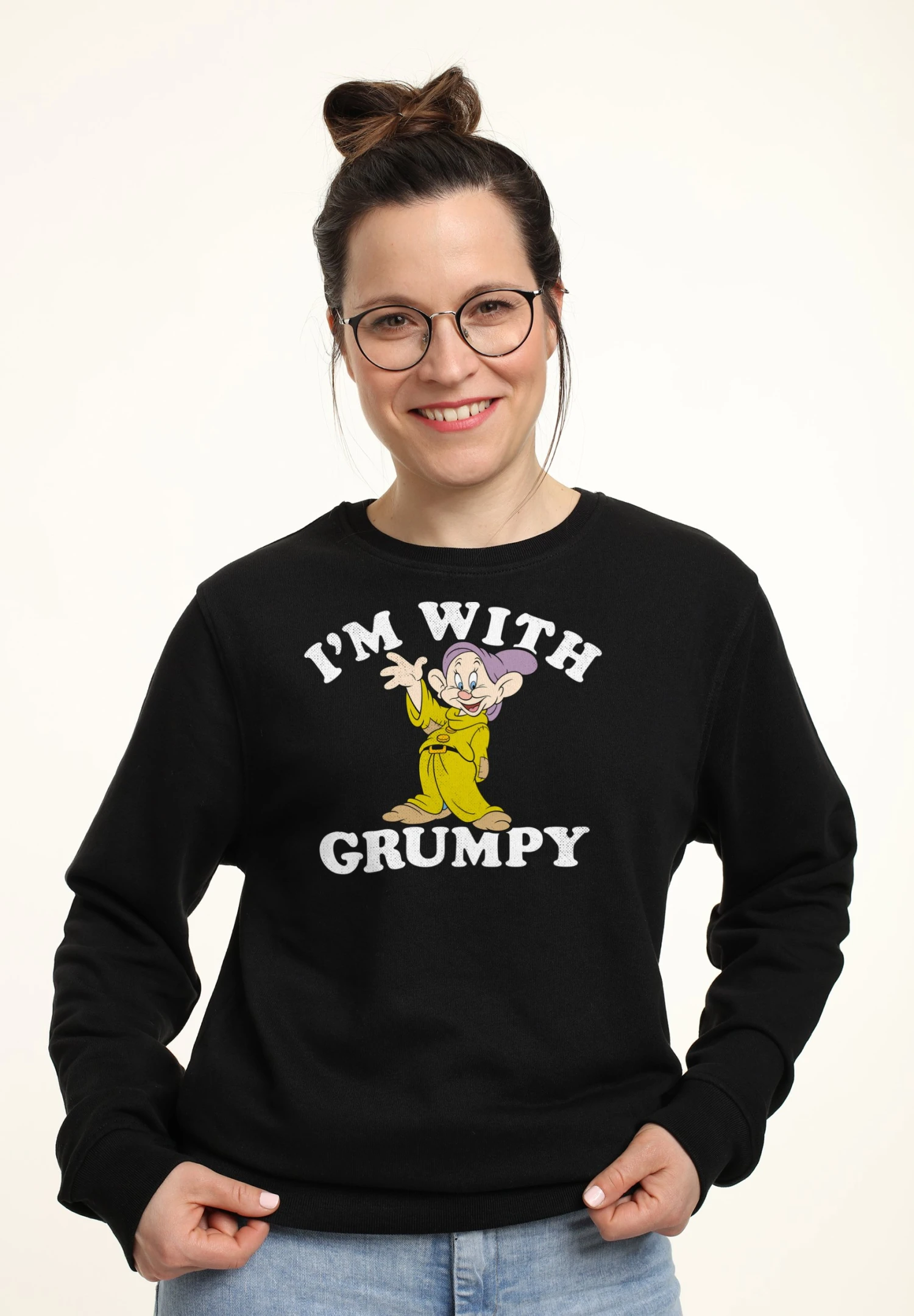 Disney Snow White And The Seven Dwarfs With Grumpy - Felpa - Black 1 Disney Snow White And The Seven Dwarfs With Grumpy - Felpa - Black