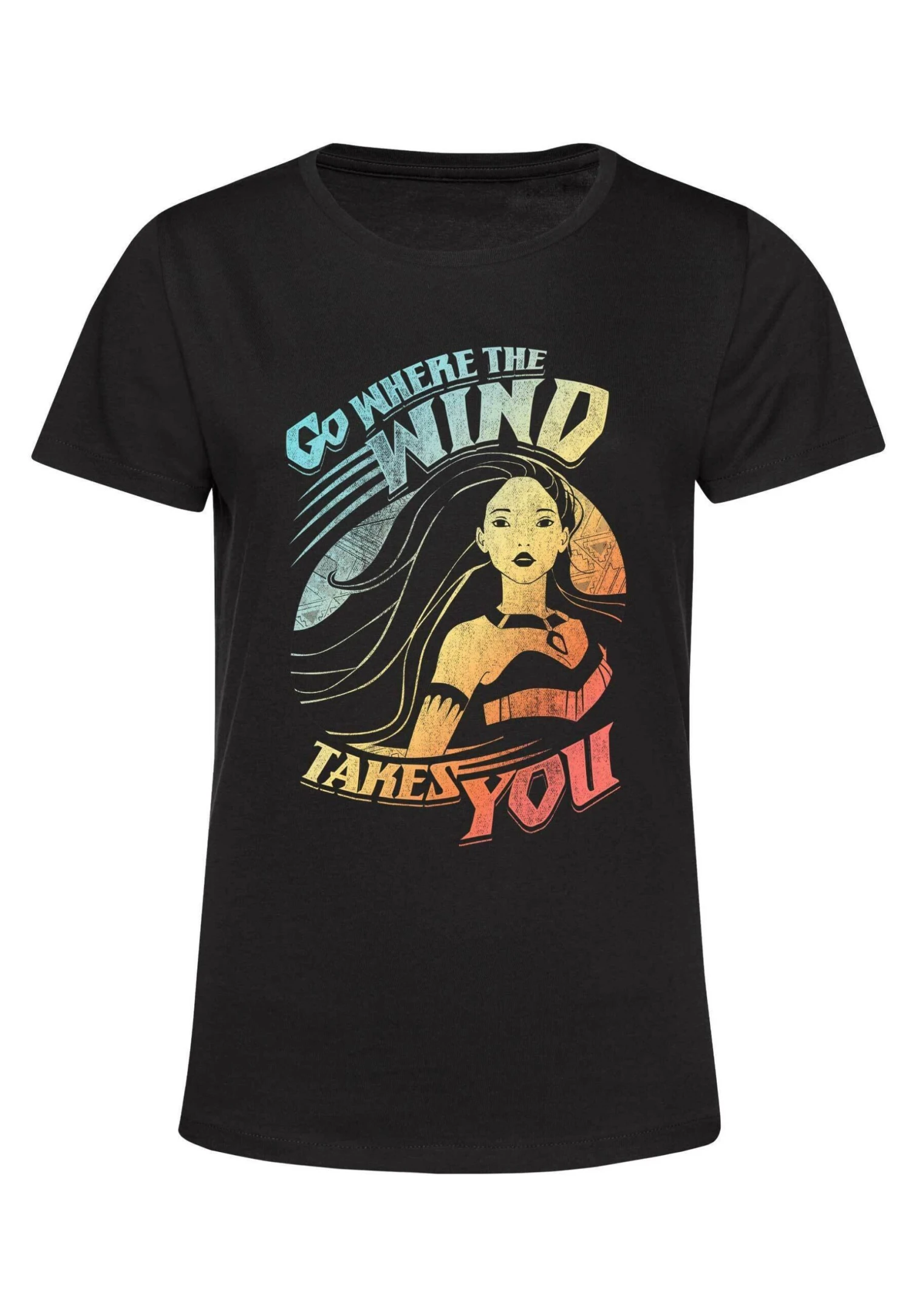 Disney Pocahontas Wind Takes YouT-Shirt Con StampaBlack Donna T-shirt E Top H3A21D32H-Q11 5 Disney Pocahontas Wind Takes YouT-Shirt Con StampaBlack Donna T-shirt E Top H3A21D32H-Q11 - immagine 5