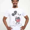 Disney Mickey Classic Vintage Classic UnisexT-Shirt Con StampaWhite Uomo T-shirt E Polo H3A21029L-A11
