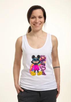 Mickey Mouse And Friends Disney Classic Airbrushed- Top - White -Disney 9a9c41f756fa4e38b1150b38244599d8 scaled