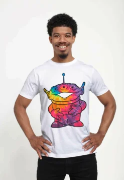 Disney Toy Story Tie Dye Alien UnisexT-Shirt Con StampaWhite Uomo T-shirt E Polo H3A2101J5-T11